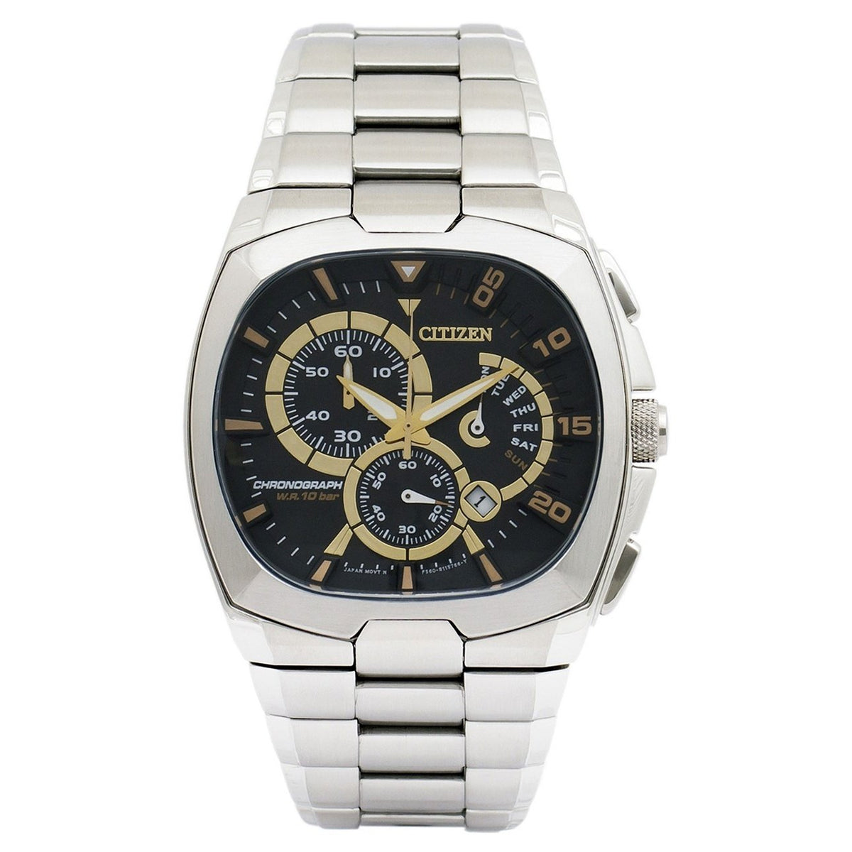 Citizen Men&#39;s AN9000-53E Classic Chronograph Stainless Steel Watch