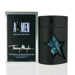 Angel Men Thierry Mugler Edt Spray Rubber Flask Refillable  3.4 Oz (100 Ml) For Men 60451