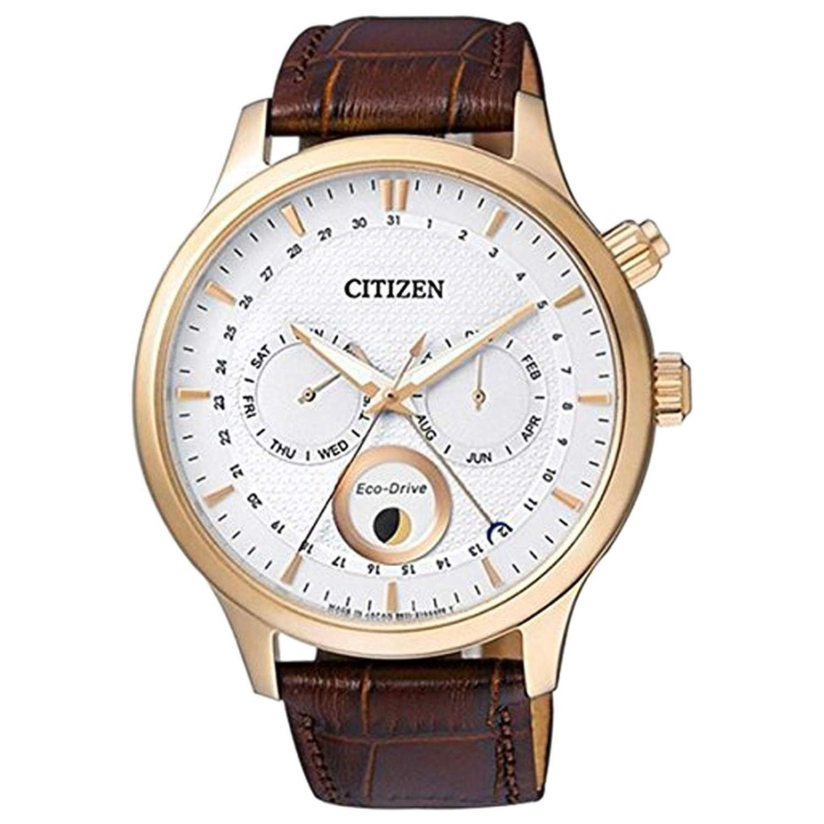 Citizen Men&#39;s AP1052-00A Eco-Drive Brown Leather Watch