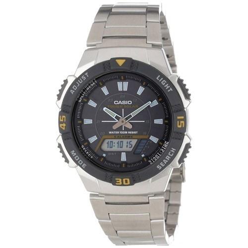 Casio Men&#39;s AQS-800WD-1EV Ana-digi Analog-Digital Stainless Steel Watch