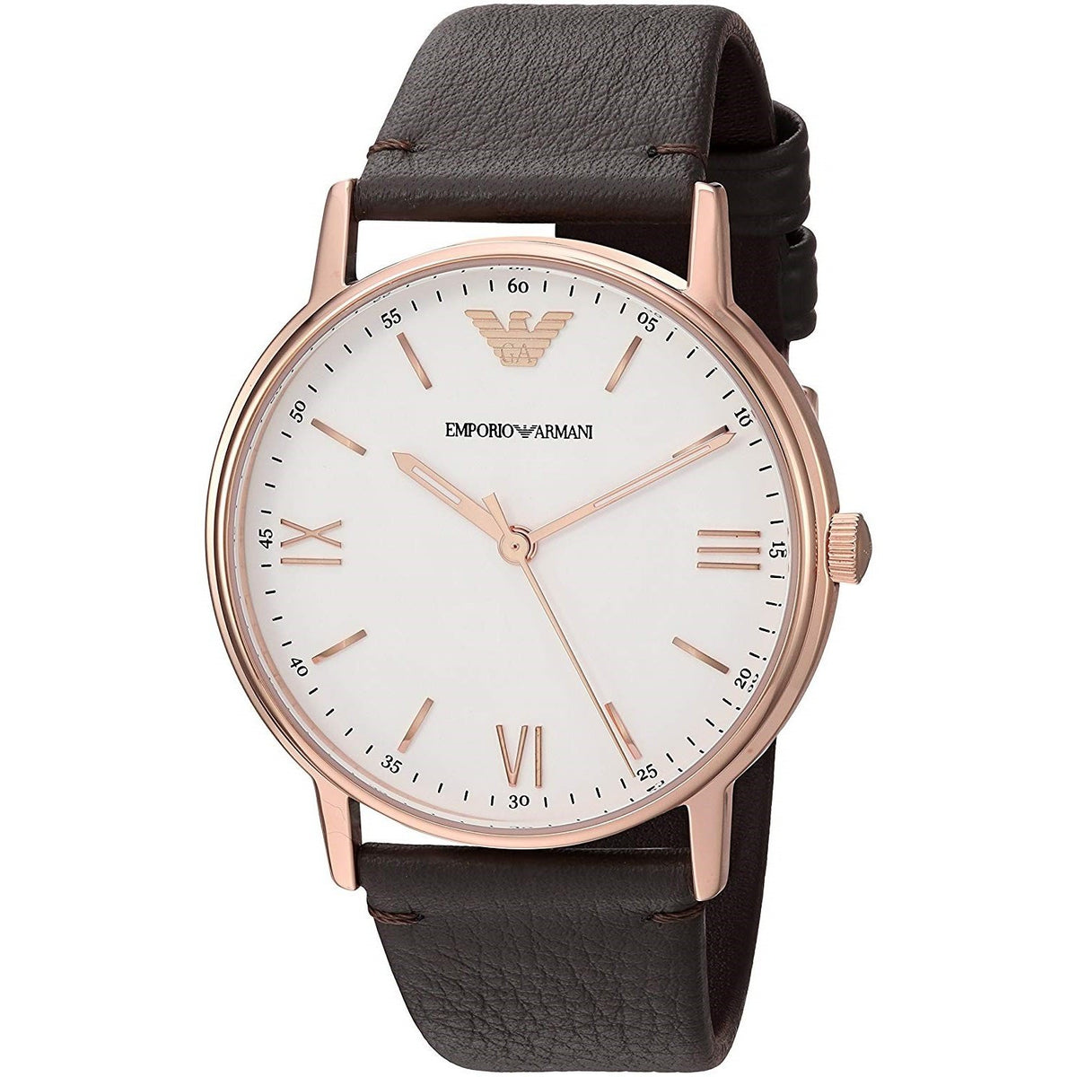 Emporio Armani Men's AR11011 Kappa Brown Leather Watch