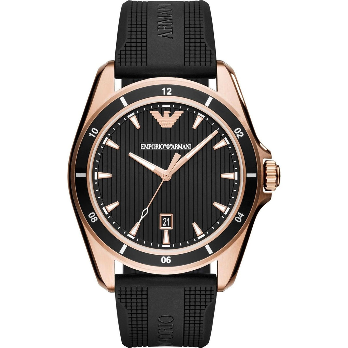 Emporio Armani Men's AR11101 Sport Black Rubber Watch