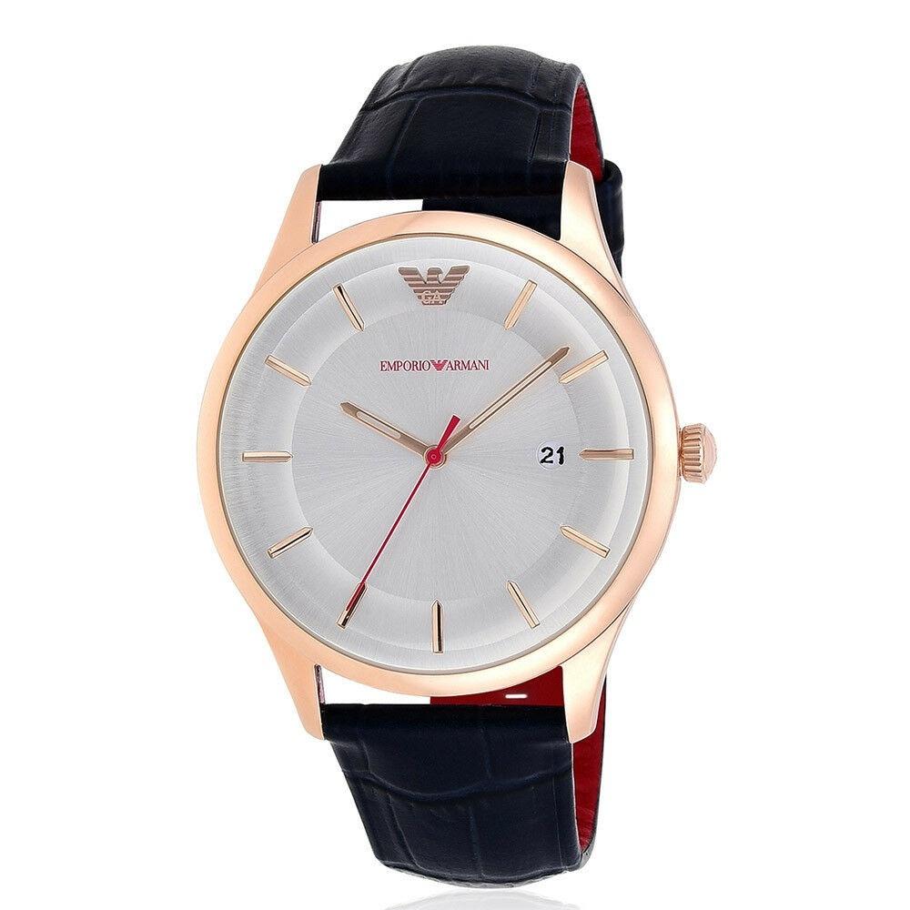 Emporio Armani Men's AR11131 Lambda Blue Leather Watch