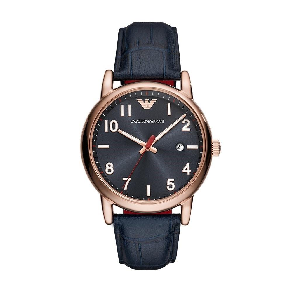 Emporio Armani Men's AR11135 Dress Blue Leather Watch