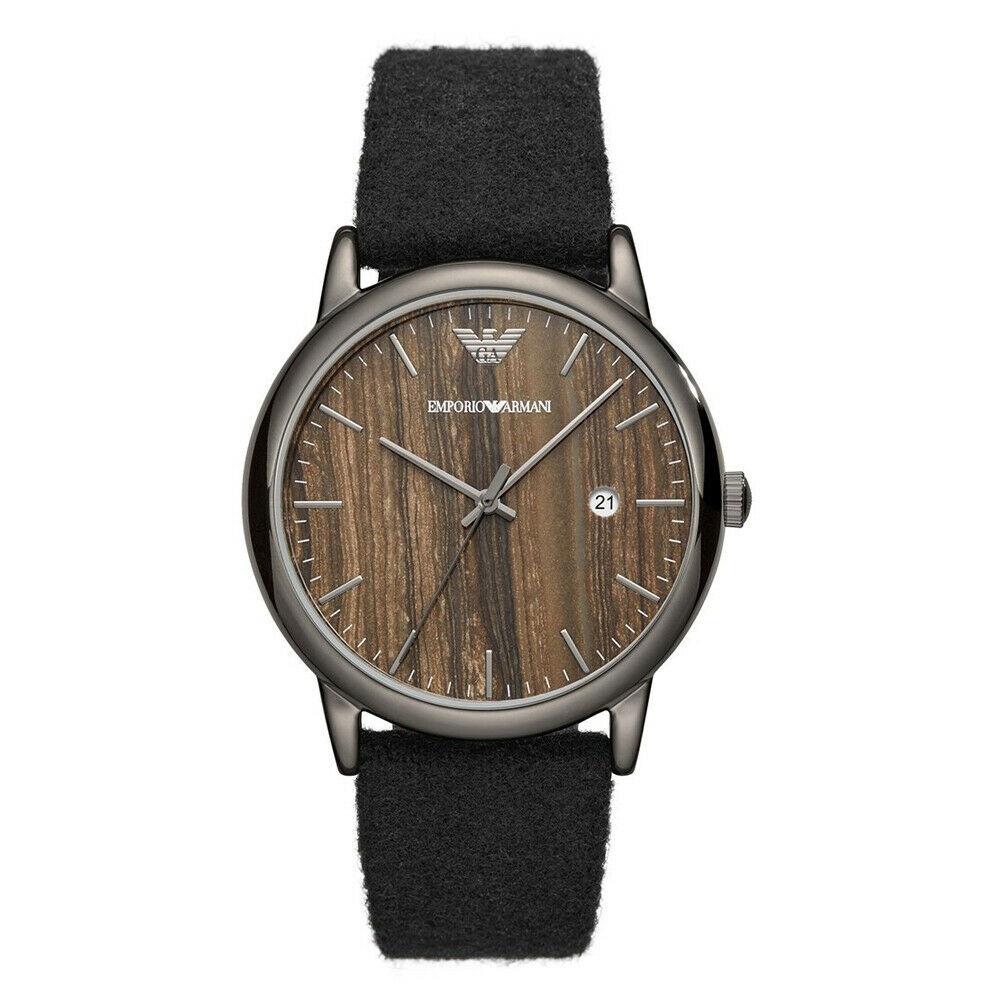Emporio Armani Men's AR11156 Luigi Black Leather Watch