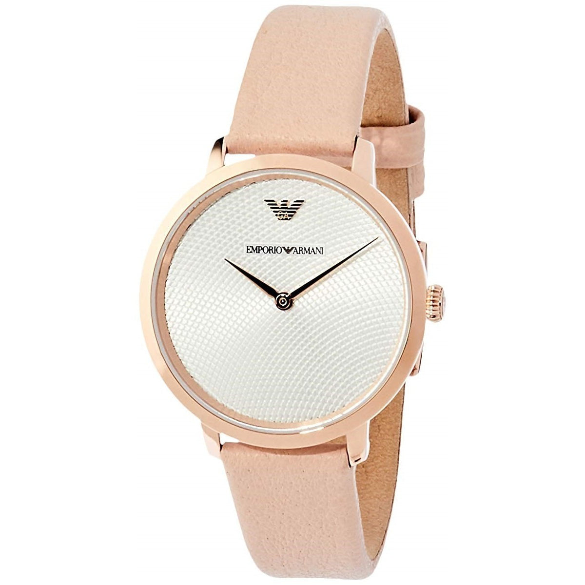 Emporio Armani Women's AR11160 Modern Slim Beige Leather Watch
