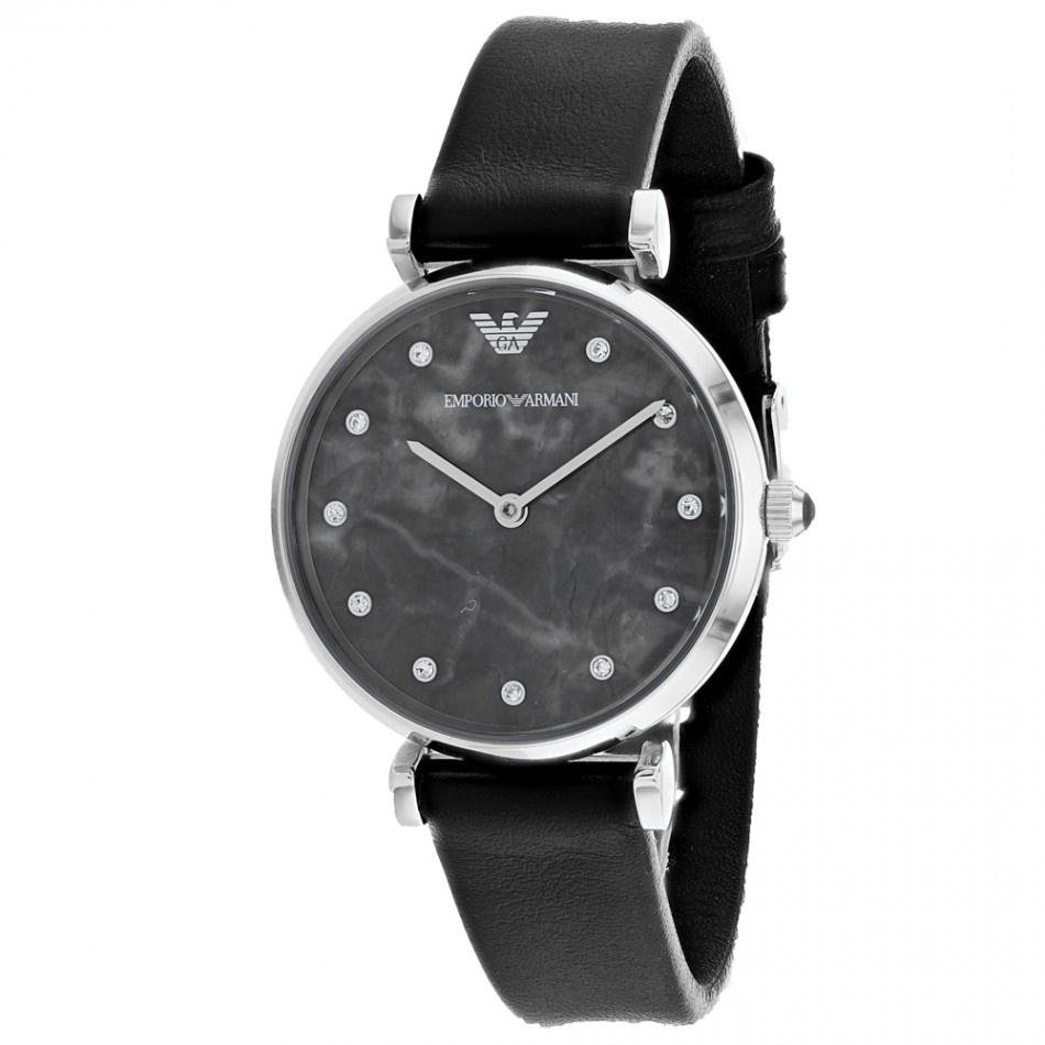 Emporio Armani Women's AR11171 Classic Black Leather Watch
