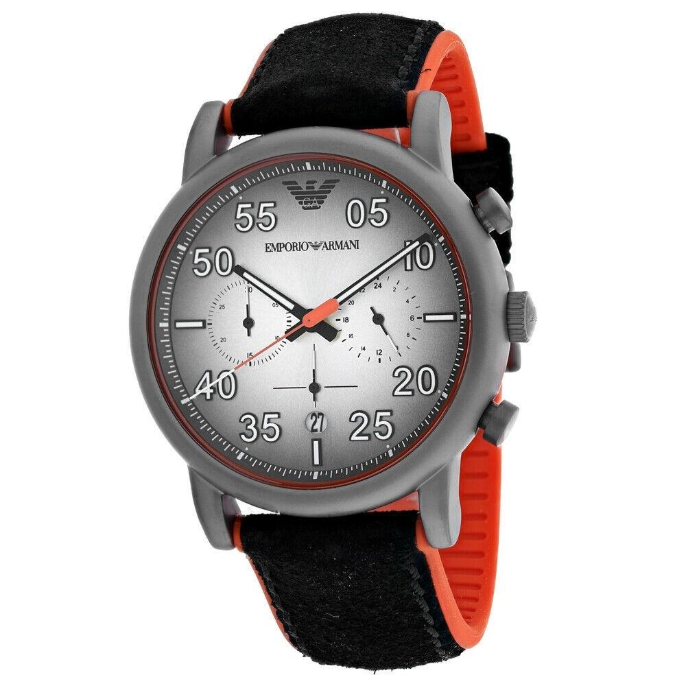 Emporio Armani Men's AR11174 Luigi Chronograph Black Leather Watch