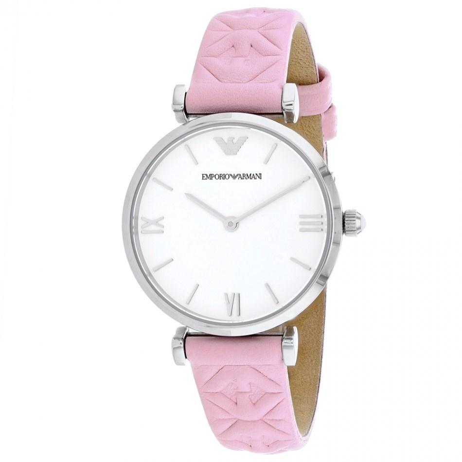Emporio Armani Women's AR11205 Gianni Pink Leather Watch