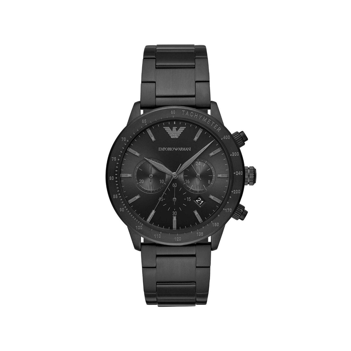 Emporio Armani Men's AR11242 Mario Chronograph Black Stainless Steel Watch