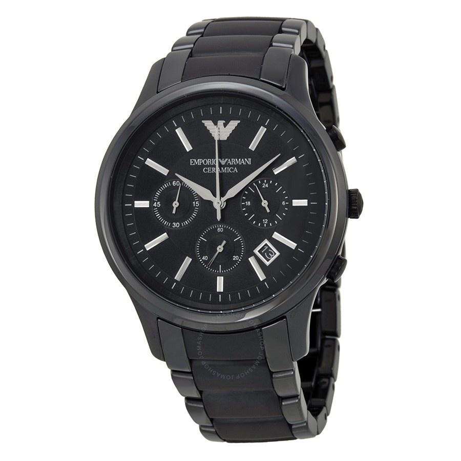 Emporio Armani Men's AR1452 Chronograph Black Ceramic Watch