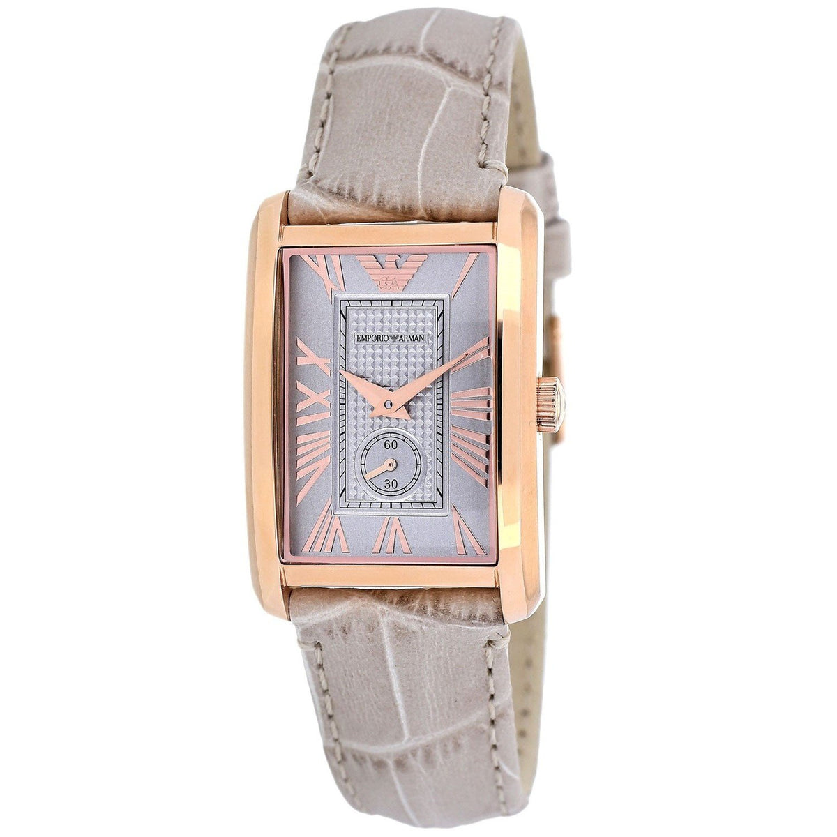 Emporio Armani Women's AR1673 Classic Beige Leather Watch