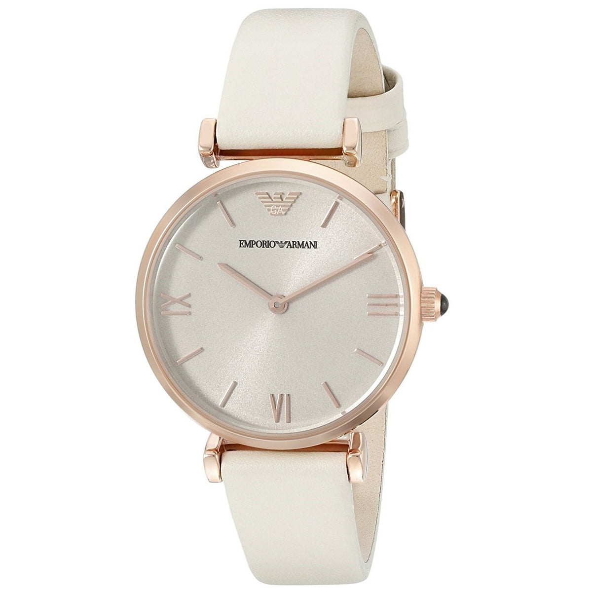 Emporio Armani Women's AR1769 Gianni White Leather Watch