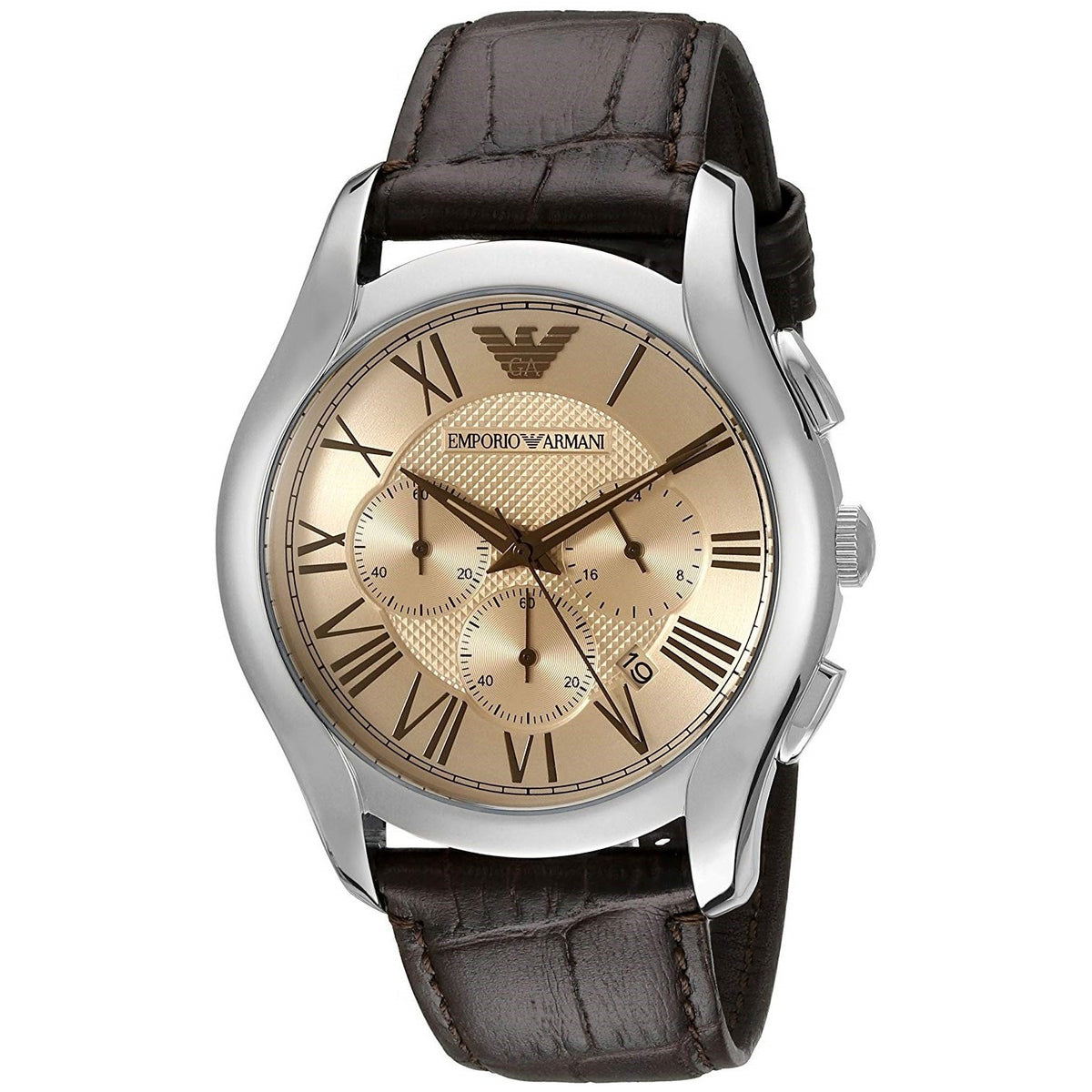 Emporio Armani Men's AR1785 Classic Chronograph Brown Leather Watch
