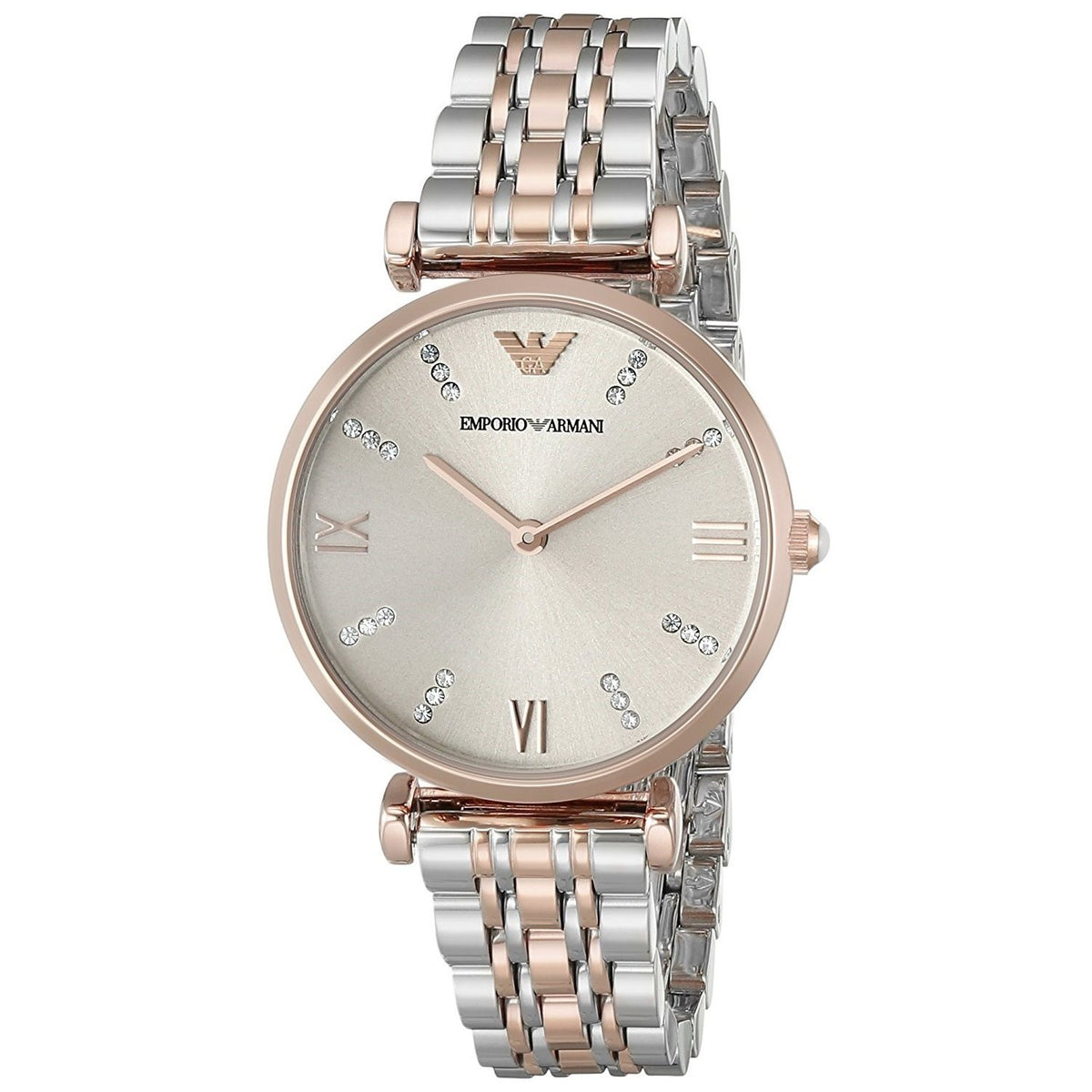 Emporio Armani Women's AR1840 Classic Crystal Two-Tone Stainless Steel Watch