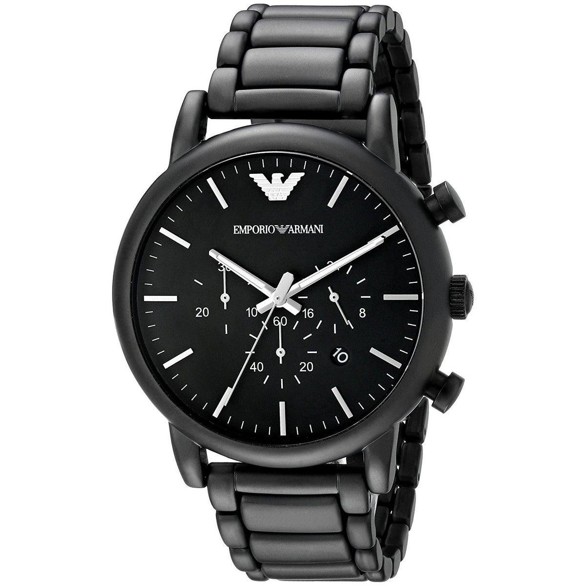 Emporio Armani Men's AR1895 Classic Chronograph Black Stainless Steel Watch
