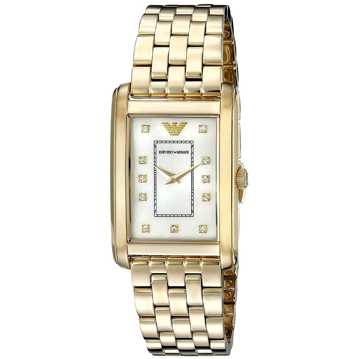 Emporio Armani Women's AR1904 Classic Crystal Gold-Tone Stainless Steel Watch