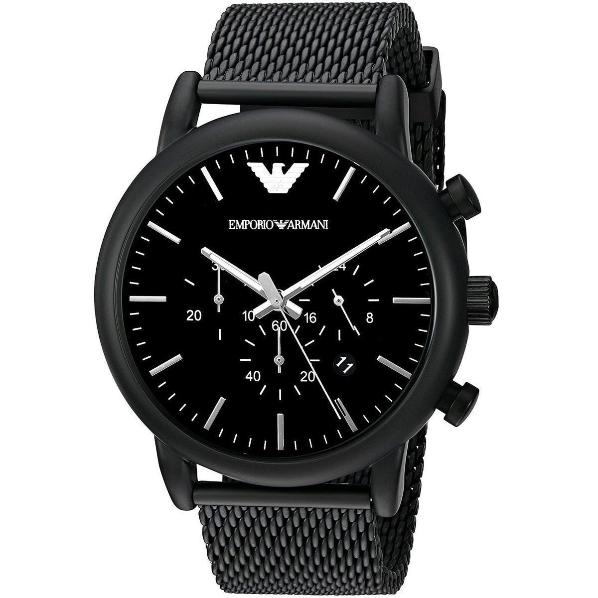 Emporio Armani Men's AR1968 Luigi Chronograph Black Stainless Steel Watch