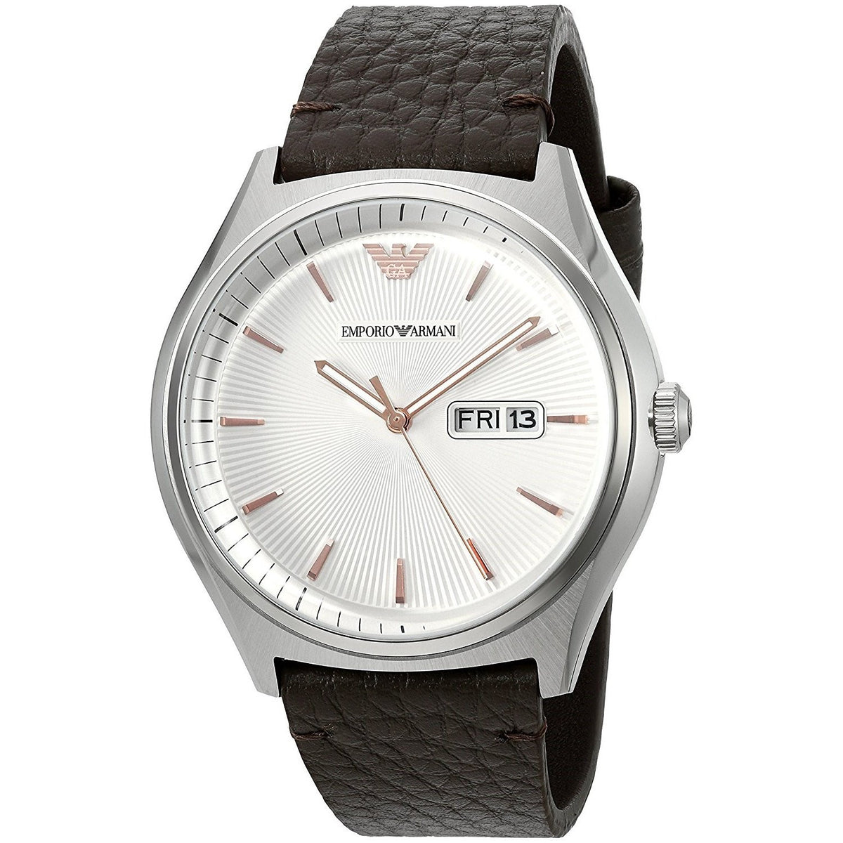 Emporio Armani Men's AR1999 Dress Brown Leather Watch