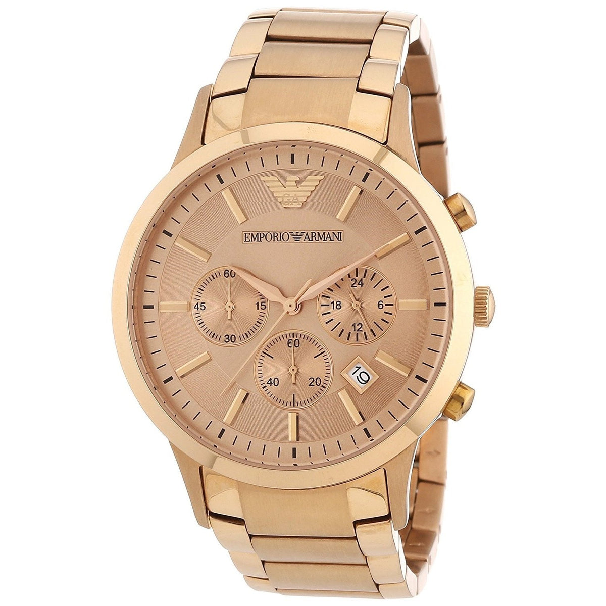 Emporio Armani Men's AR2452 Sportivo Chronograph Rose-Tone Stainless Steel Watch