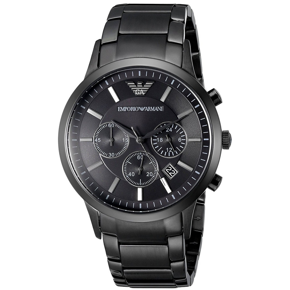 Emporio Armani Men's AR2453 Classic Chronograph Black Stainless Steel Watch