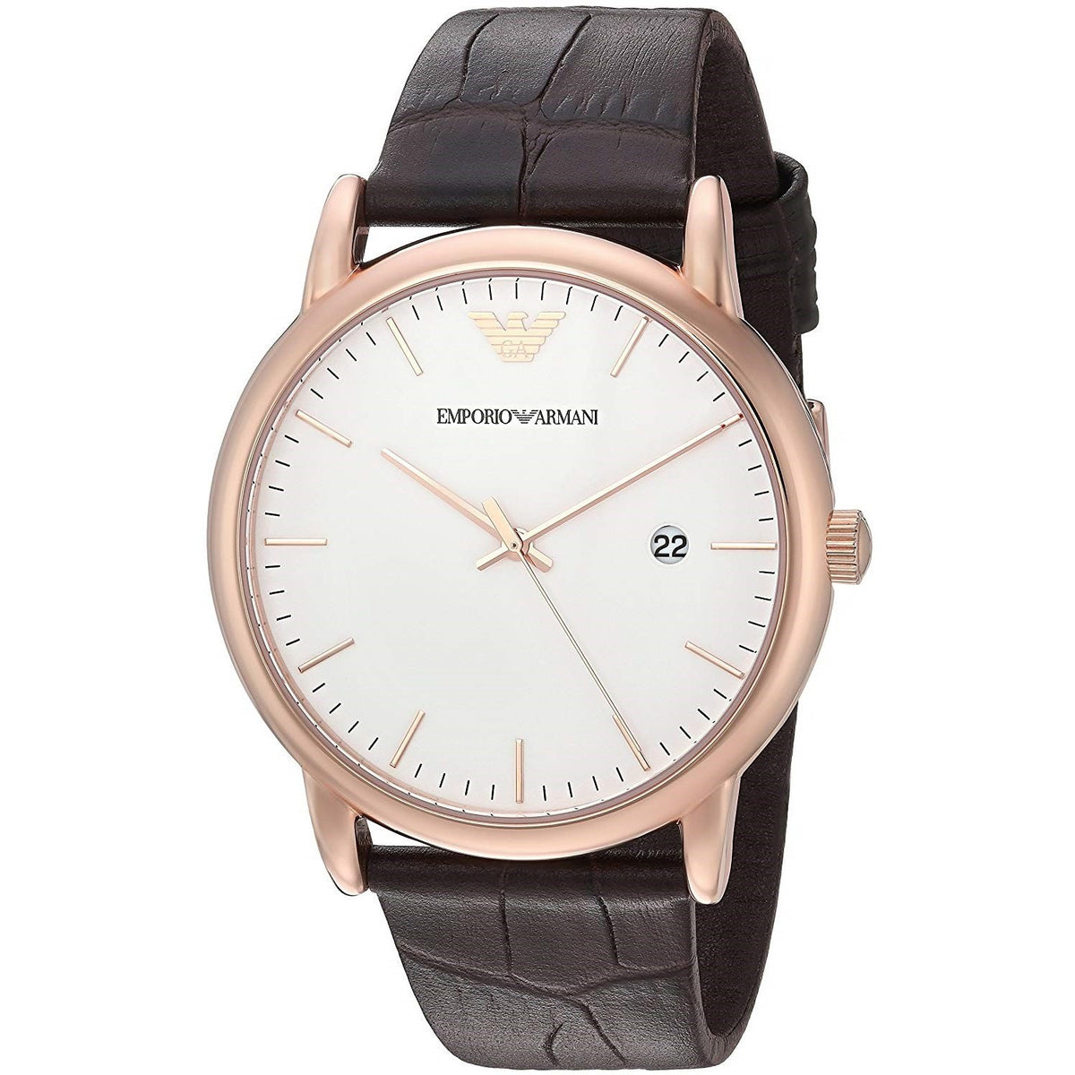 Emporio Armani Men's AR2502 Dress Brown Leather Watch