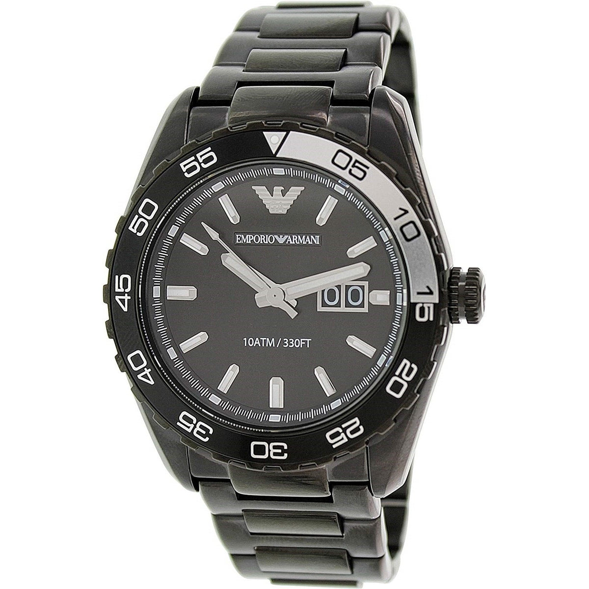 Emporio Armani Men's AR6049 Sportivo Black Stainless Steel Watch
