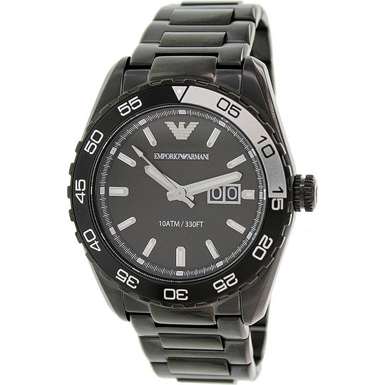 Emporio Armani Men's AR6049 Sportivo Black Stainless Steel Watch
