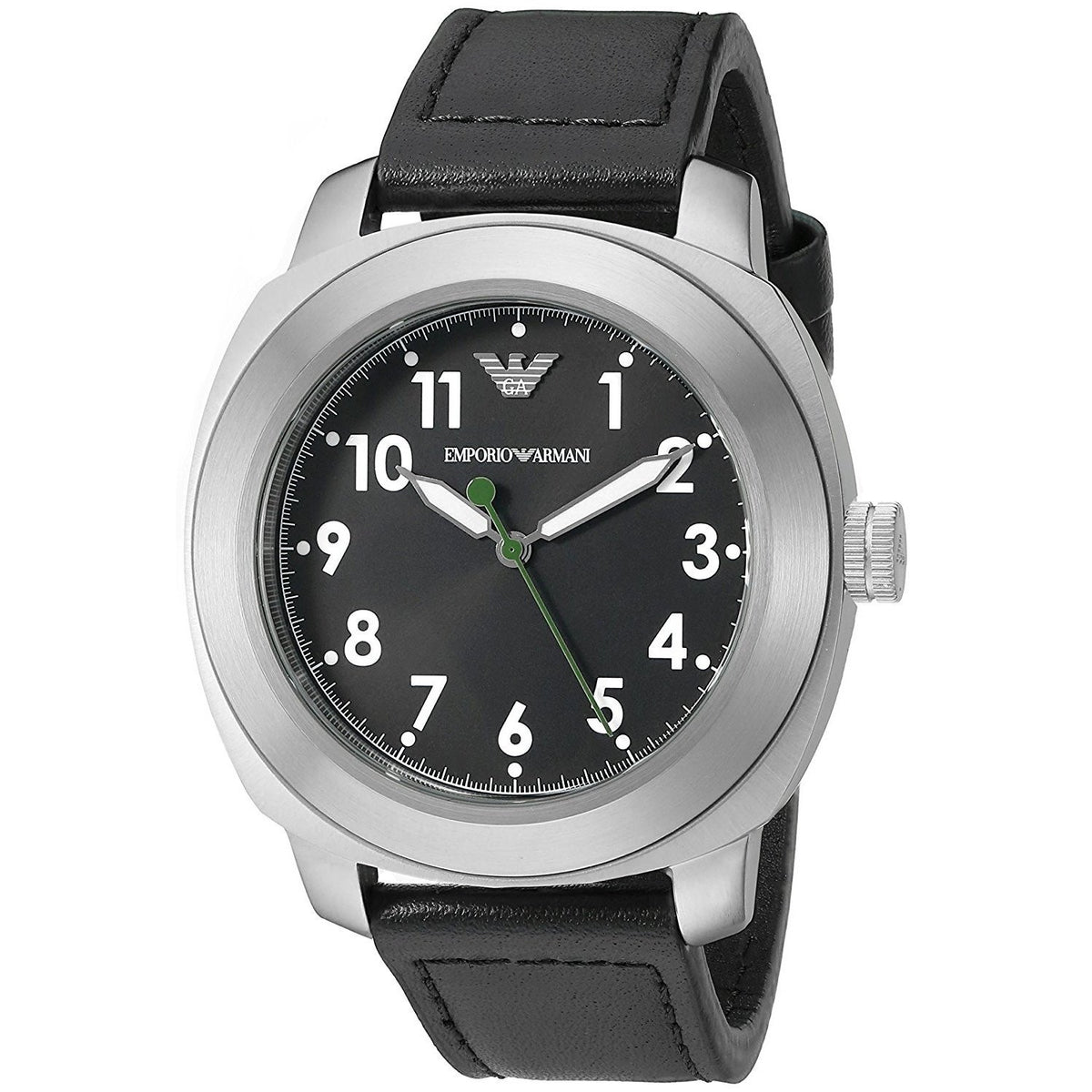 Emporio Armani Men's AR6057 Sport Black Leather Watch