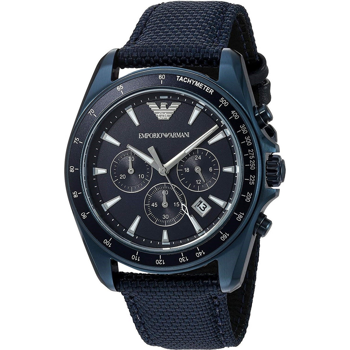 Emporio Armani Men's AR6132 Sigma Chronograph Blue Nylon Watch