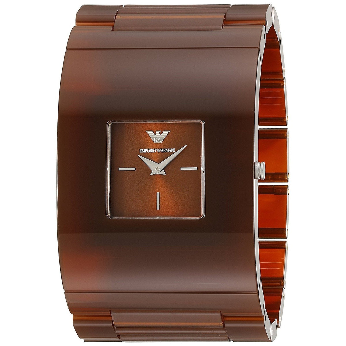 Emporio Armani Women's AR7397 Donna Catwalk Brown Plastic Watch