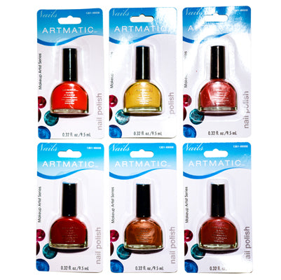Artmatic Mirror Finish Nail Polish 72 Pcs Assorted Colors 0.32 Oz (9.5 Ml) 1301-99008