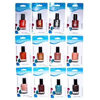 Artmatic Smooth Shine Nail Polish 72 Pcs  Assorted Colors .3 Oz Ea (9 Ml) NA
