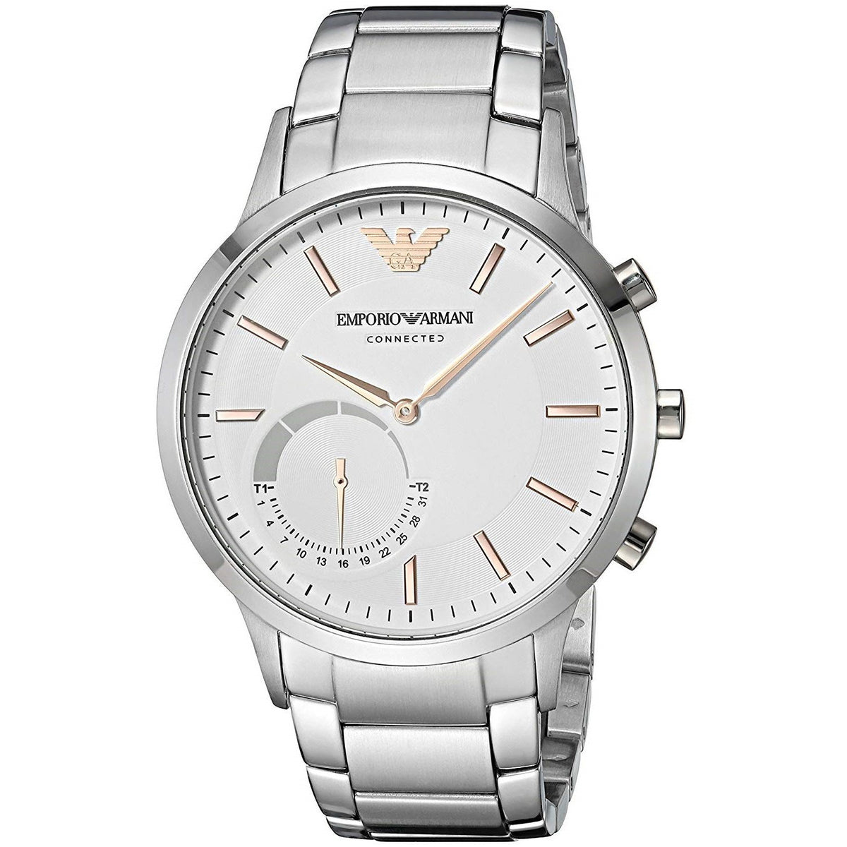 Emporio Armani Men's ART3005 Connected Hybrid Smartwatch Stainless Steel Watch