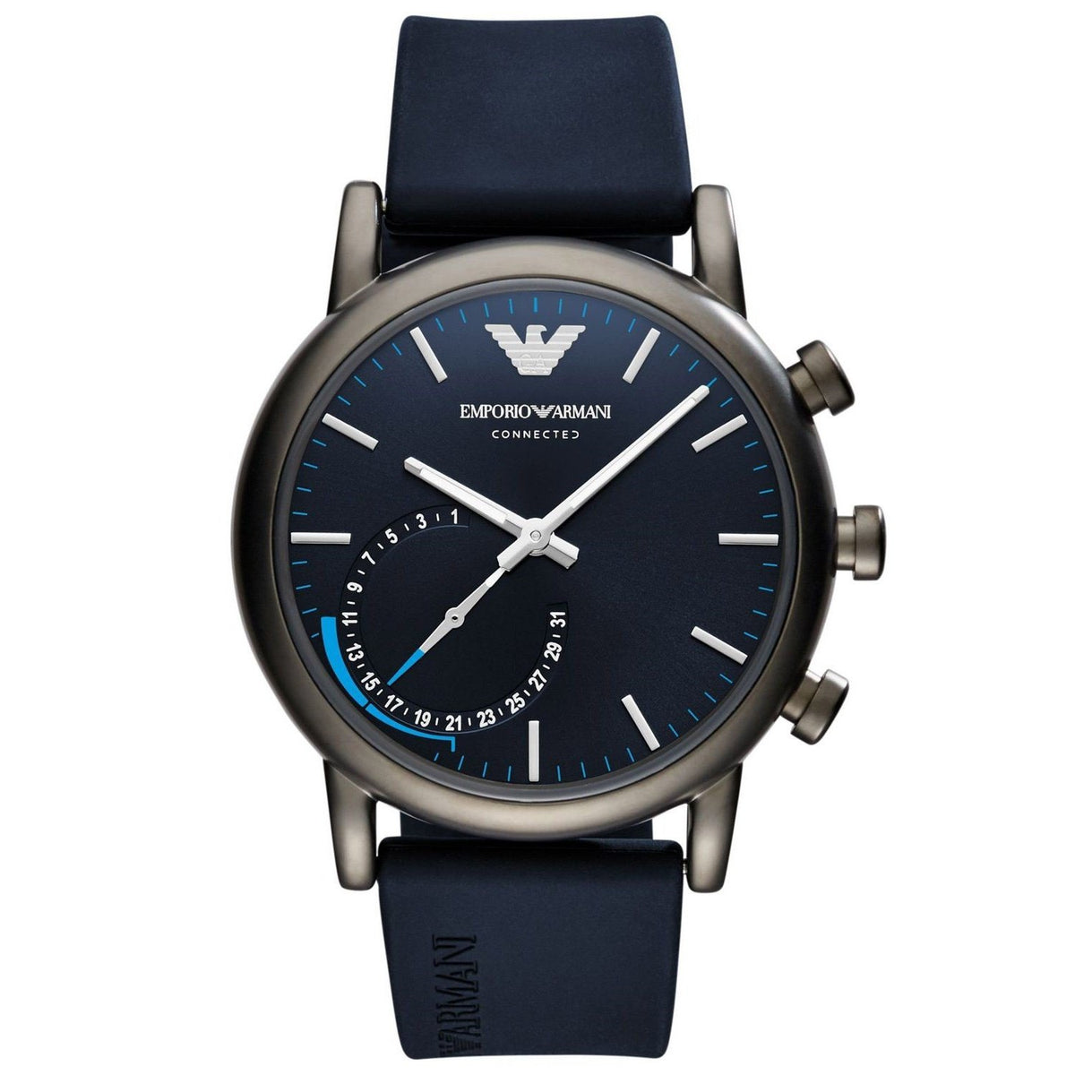 Emporio Armani Men's ART3009 Connected Blue Rubber Watch