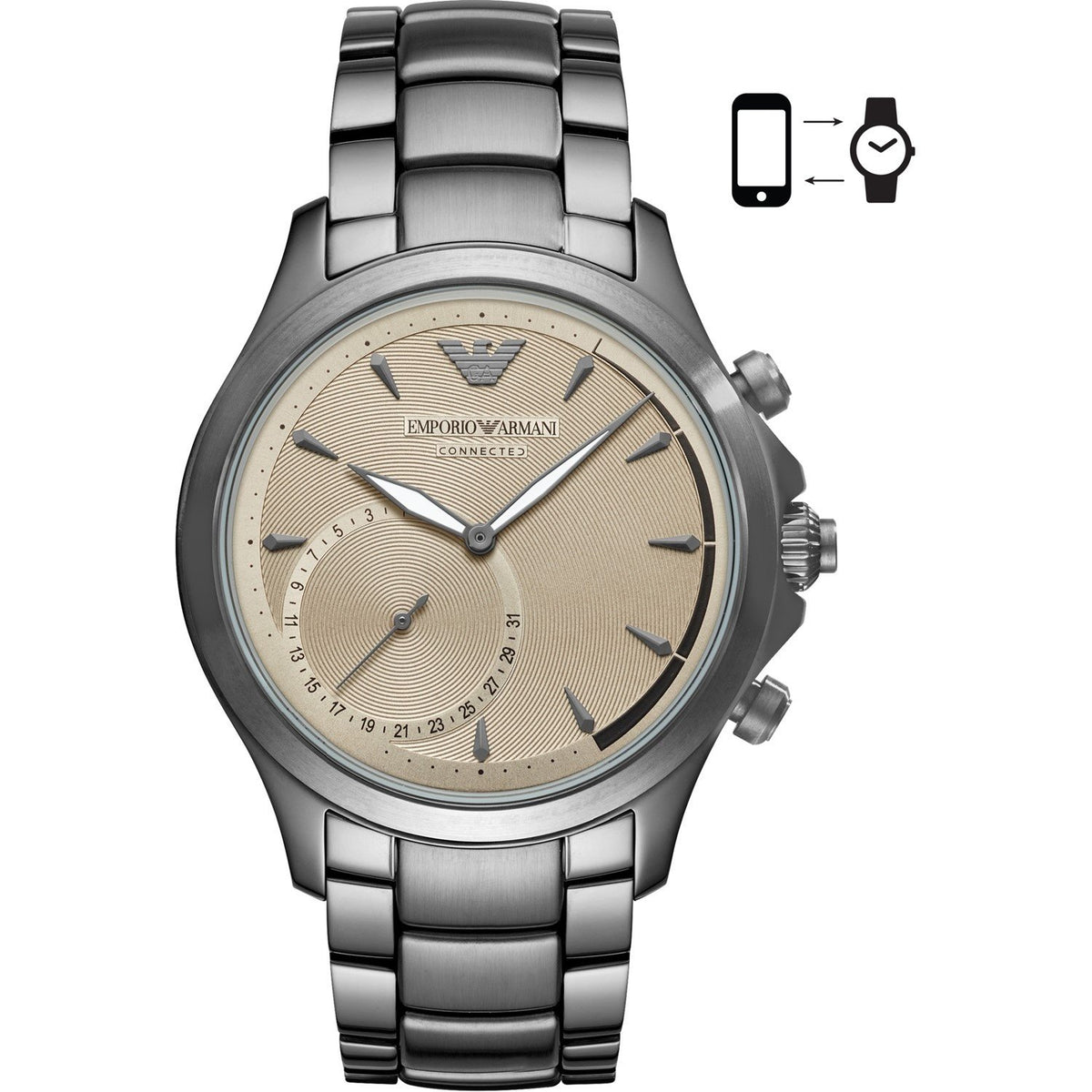 Emporio Armani Men's ART3017 Connected Stainless Steel Watch