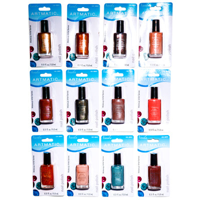 Artmatic Wild Brilliance Nail Polish 72 Pcs Assorted Colors 0.51 Oz (15 Ml) NA