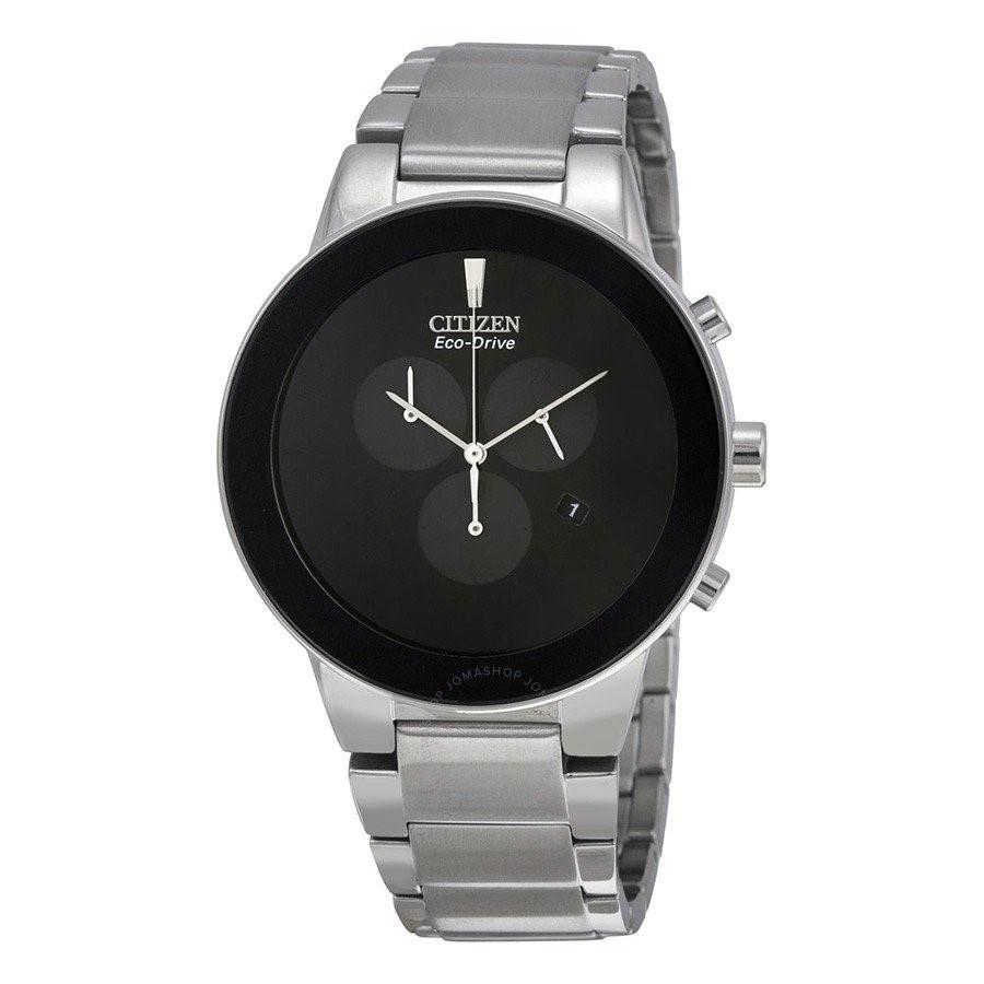 Citizen Men's AT2240-51E Axiom Chronograph,Solar Stainless Steel Watch