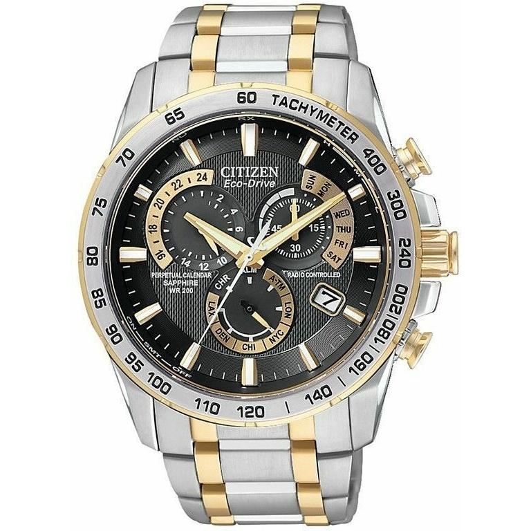 Citizen Men&#39;s AT4004-52E PCAT Chronograph Two-Tone Stainless Steel Watch