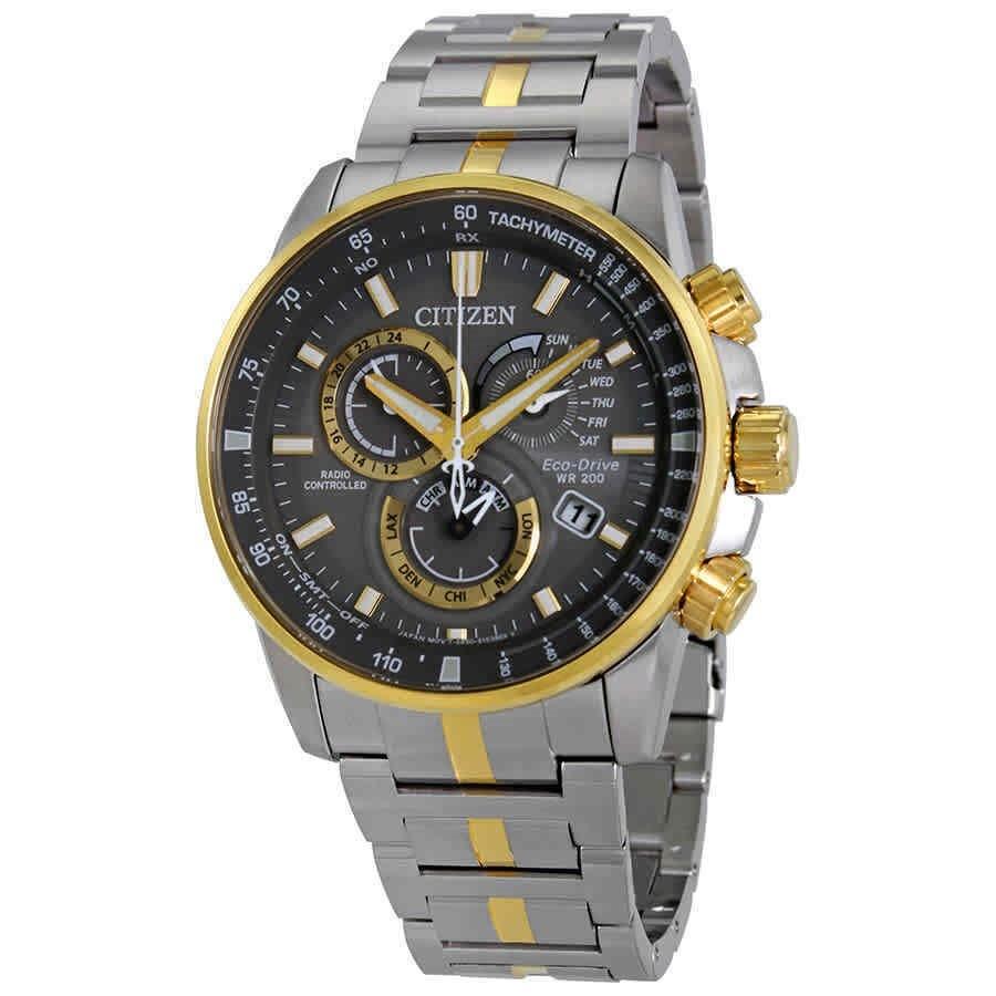 Citizen Men&#39;s AT4124-51H PCAT Chronograph Two-Tone Stainless Steel Watch