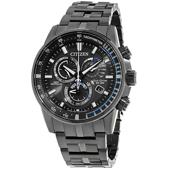 Citizen Men's AT4127-52H PCAT Chronograph Grey Stainless Steel Watch