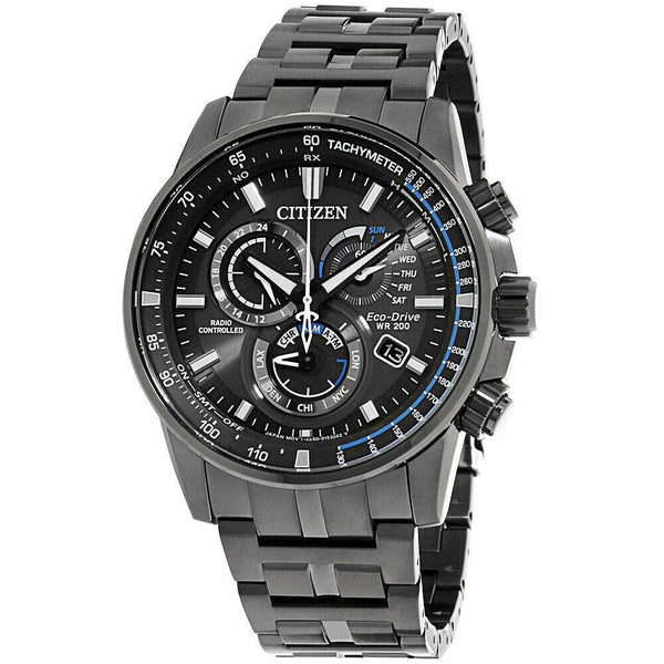 Citizen Men's AT4127-52H PCAT Chronograph Grey Stainless Steel Watch ...