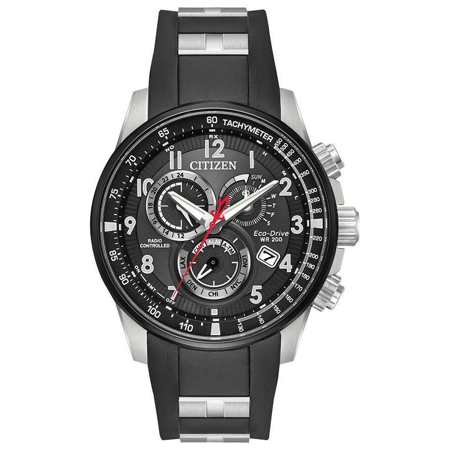 Citizen Men's AT4138-05E PCAT Chronograph Two-Tone Polyurethane and Stainless Steel Watch