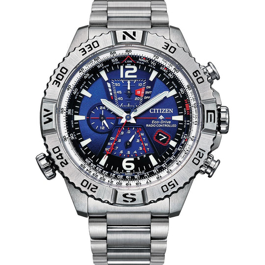 Citizen Men's AT8220-55L Eco-drive Chronograph Stainless Steel Watch