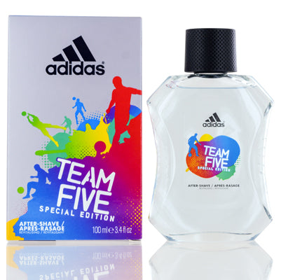 Adidas Team Five Coty After Shave Splash-On Special Edition 3.4 Oz Sl.Damage For Men  