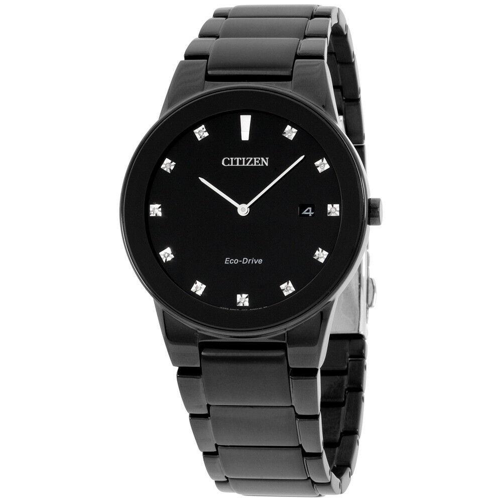 Citizen Men&#39;s AU1065-58G Axiom Black Stainless Steel Watch