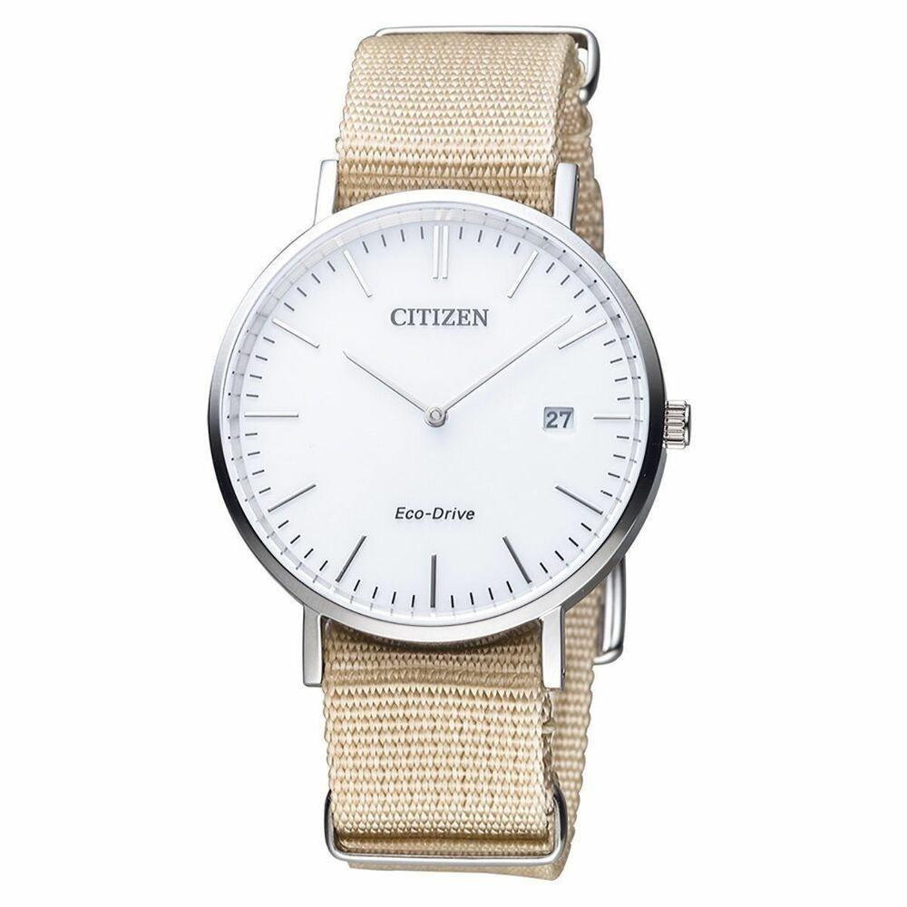 Citizen Men&#39;s AU1080-20A Eco-Drive Beige Plastic Watch