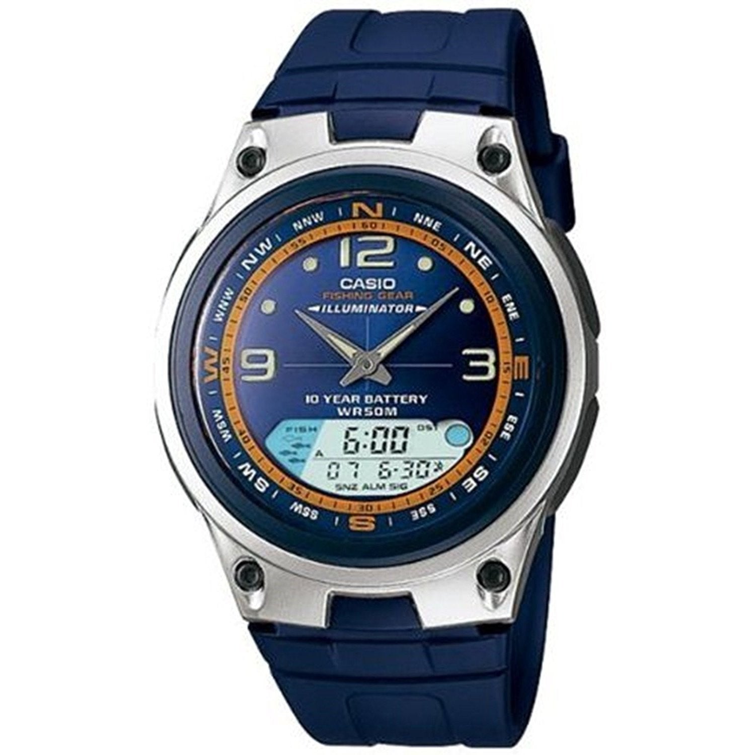 Casio Men s AW 82 2AV Ana Digi Blue Resin Watch