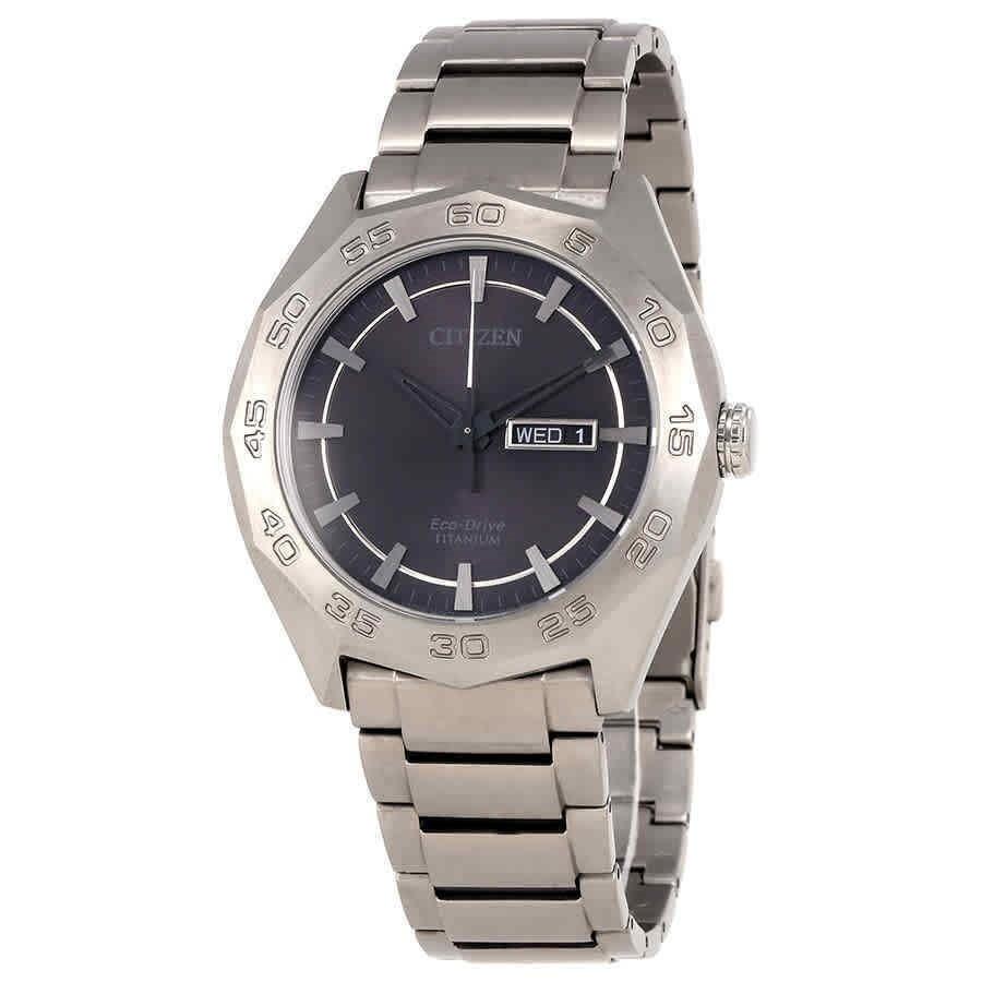 Citizen Men&#39;s AW0060-54H Eco-Drive Titanium Grey Titanium Watch