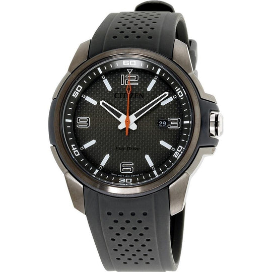Citizen Men's AW1157-08H AR-Action Required Grey Silicone Watch